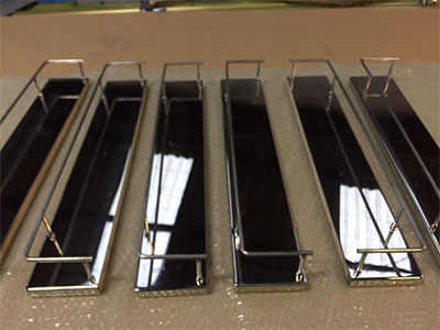 Stainless steel custom shelving Stainless steel custom shelving